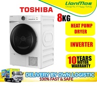 Toshiba 8kg Inverter Heatpump Dryer TD-E80BT21HWM(WW) -Pengering Baju