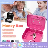 Creative Money Safe Box Lockable Cash Box With Key Portable Piggy Box Cash Box Money Organizer