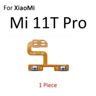 อะไหล่ปุ่มพาวเวอร์สวิตช์ปิดเสียงสำหรับ XiaoMi Mi 11 11i 11T 11X Pro Lite อัลตร้า5G NE ปุ่มสายเคเบิลค