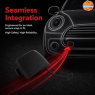 INTOO Front Tow Hook Cover, Black ABS Towing Eye Cap, Secure Lock 51117302479 Bumper Trailer Cover f