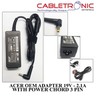 ACER Adapter 19V-2.1A With Power Cord