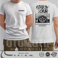Tshirt fashion 2026 / Baju Microfiber Jersi / Automotive T-Shirt / Racing Shirt ENJOY YOUR STANCE SE