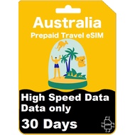 【eSIM】 Australia High Speed Data eSIM 【30days】