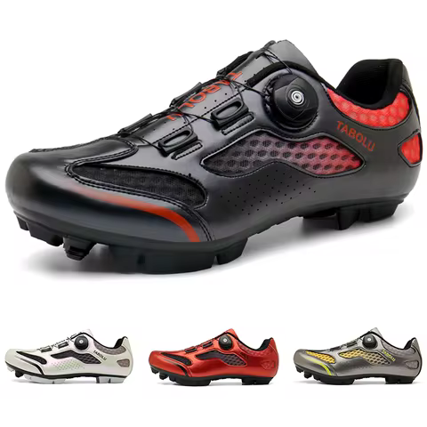 Unisex Cycling Shoes Road Bike lock Shoes Breathable Non-slip Wear-resistant Pedal Bicycle Outdoor C