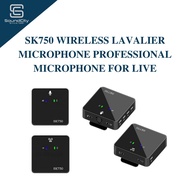 Wireless Lavalier Microphone SK750 Noice Cancelling Mic Suitable For Camera/Mobile Phone/Computer