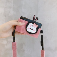 Ricoh Accessories Ricoh GR III Camera Bag Base Protection Half Cover GR3 Pink Removable Battery Leat