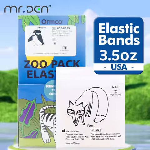 1bag ORMCO Orthodontic Elastic Bands for braces Rubber Chain Animals Rubber Band 2oz 3.5oz 6oz 8oz