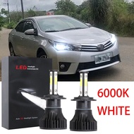 ชุดหลอดไฟหน้าฮาโลเจน LED 6000K 2016 แบบเปลี่ยน สําหรับ Toyota Altis (E170) ปี 2015-2020 รับประกัน 10