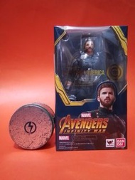 全新日版 Bandai SHF 復仇者聯盟 無限之戰 美國隊長 + 閃回頭雕 史提夫羅傑斯 Steve Rogers Captain America Avengers Infinity War
