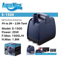 Aquanice Submersible Pump Low Water level Suction Pump High Flow with Silent Pump for Aquarium Tank 