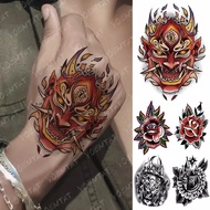 Tato Tattoo Temporary Temporer Tahan Air  - Tatto Tubuh Kering - Tatto Tangan Motif Mawar Hitam Tuli