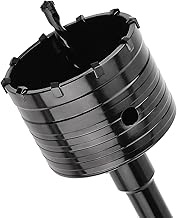Concrete Hole Saw with SDS MAX Connecting Rod, Cement Hole Saw for Concrete Cement Brick Wall Stone 