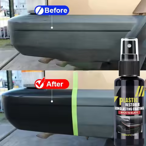 Car Plastic Restorer Coating Agent Auto Plastic Rubber Exterior Repair Clean Refresh Restoration Age