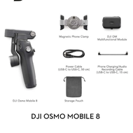DJI Osmo Mobile 8 - Phone Gimbal | Seamless Spin 360° | 3-Axis Stabilization | Built-In Tripod & Rod