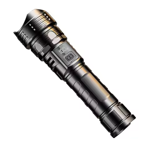 ONCE LED Flashlight Rechargeable Portable Flashlight Digital Display Outdoor Work Light Telescopic Z