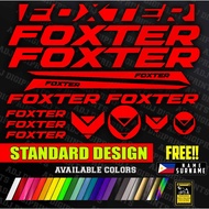 ♈✶FOXTER MTB Frame Decals Stickers MORE COLORS