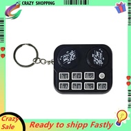 Mini DJ Machine Keychain Mini Rhythm Instrument Pendant Keyring Gift
