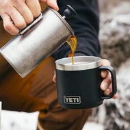 YETI Rambler 14 oz Stackable Travel Mug With Durasip Ceramic Lining Double-wall Insulation for Hot C