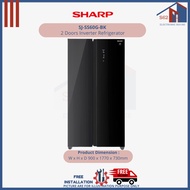 Sharp 599L SJ-SS60G-BK 2 Door Refrigerator