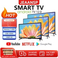 JEAANSP digital TV 19 22 24 26 32 inch LED TV 40 43 46 50 Android12.0 Smart TV DVB-T2 DTV/MYTV YOUTO