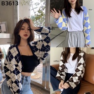 Dominos Knit Oversized Wrap Cardigan B3613