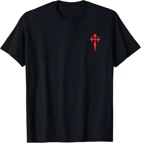 Cross of St. James Order of Santiago T-Shirt Short Sleeve Casual 100% Cotton Shirt