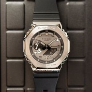Montres Company 香港註冊公司(33年老店) 卡西歐 CASIO G-Shock Casioak 八角形 金屬質感 八角行針 農家橡樹 GM2100 GM-2100 GM-2100-1 