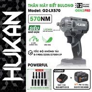 Máy siết bulong pin HUKAN G2-LX570 Động cơ Không chổi than Lực siết 570Nm 3 Tốc độ