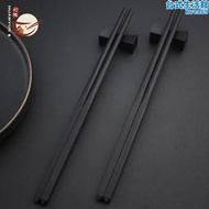 烏木筷黑檀木家用防燙防滑中式純黑色實木筷子紫光檀中華筷10雙