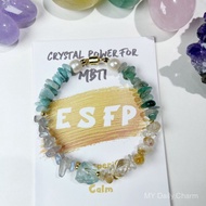MBTI Energy Crystal Bracelet | Natural Quartz & Pearl | MBTI Personality Bracelet Free Shipping