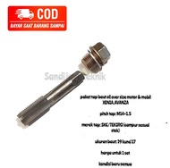 paket tap baut oli oversize motor n Honda xenia Avanza dll set baut 19 kunci 17 tap m14x1.5