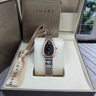 JAM TANGAN WANITA SERPENTI SEDUTTORI CLONE 1:1 BV SNAKE ULAR LILIT KOMBI RING DIAMOND