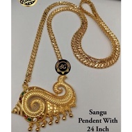 indian gold plated pendant with chain (not916)