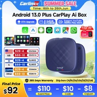 Carlinkit Carplay Ai Tv Box Plus Android13 8+128gb Qcm 8-core 665 6125 Wireless Carplay Android Auto