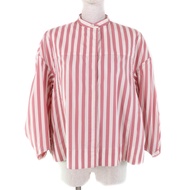 Excellent condition JIL SANDER SANDER JSPU601201 100% cotton band Color , 3/4 sleeve striped shirt i