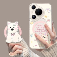 西高地华为pura80pro手机壳 pura80ultra磁吸带支架p70