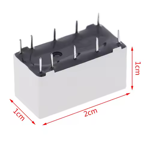 New 1PCS 2x1x1cm 5V Coil Bistable Latching Relay DPDT 30VDC 2A 1A 125VAC HFD2/005-S-L2-D Realy
