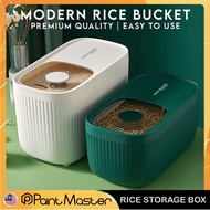 Rice Storage [5kg / 10kg] New Design Modern Container Kitchen Food Storage Grain Waterproof Large Capacity Bekas Beras