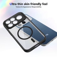 Redmi K90 Pro Max Case Frosted Transparent Magnetic Casing For Redmi K90 Pro Max 5G Phone Case