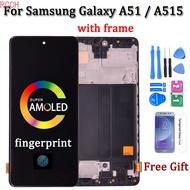 Super AMOLED Display For Samsung Galaxy A51 LCD A515 A515F/DS A515FD A515 LCD Display Touch Screen R