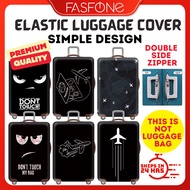 Elastic Luggage Cover Protector Cover Bagasi Luggage 行李箱 保護套 20 24 28 30 INCH Sarung Bagasi Luggage