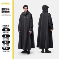 Electric Vehicle Bottle Raincoat Thickened Long Conjoined Adult Motorcycle Self @-