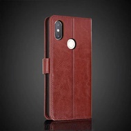 Đồ đựng thẻ Ốp da cho Xiaomi Mi 8 SE/mi8 SE 5.88 "lật bằng da PU Bìa Ví Retro vỏ điện thoại kinh doa