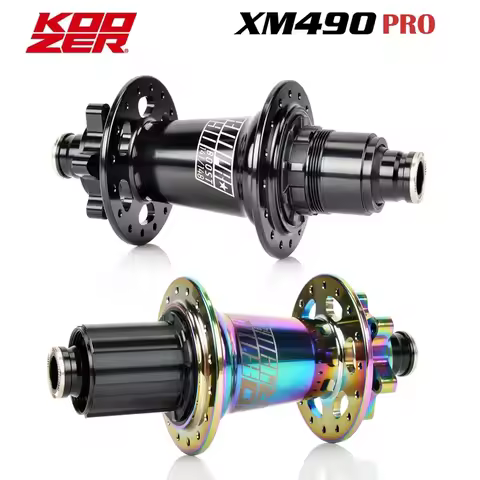 Koozer XM490pro Boost Cr Mo Steel Axle Rear 5x141 QR 12x148 THRU TA MTB Bicycle Hubs 32/28 Holes HG 