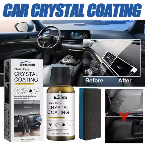 Plastics Parts Crystal Coating Plastics Trim Restorer for Cars Maintenance Agent Durable Car Plastic