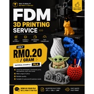 Custom FDM 3D Printing Service | PLA Print | RM0.20/g | Fast Print Malaysia