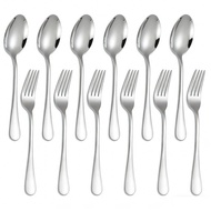 24 Pcs Cutlery Set Dinner Spoon Fork Set Hadiah Kahwin untuk Pengantin Baru Hadiah Kawin Wedding Gif