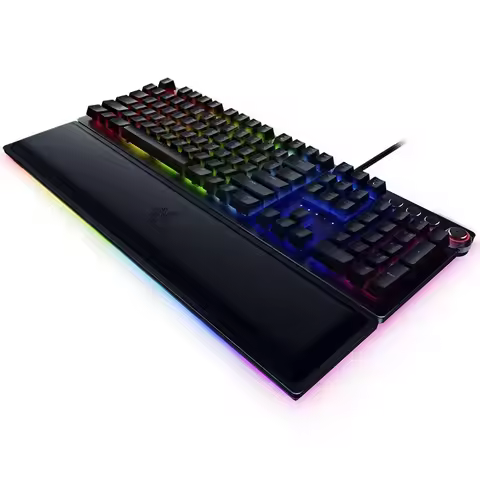 Multi-function Digital Full Size Razer Huntsman V2 Analog Optical Switch Mechanical Gaming RGB Keybo