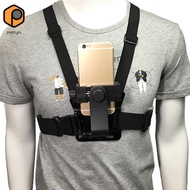 [prettyia] Chest Mount Harness Strap Phone Holder Action Camera POV for Mobile Phone