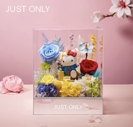 Hello Kitty 永生花水晶擺設 附送禮盒